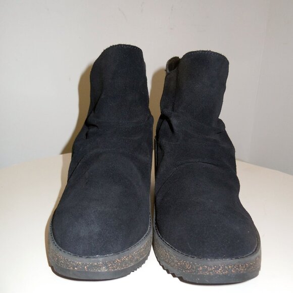 Aetrex Kara Ankle Wedge Boot Black, Size 38 - Picture 6 of 8